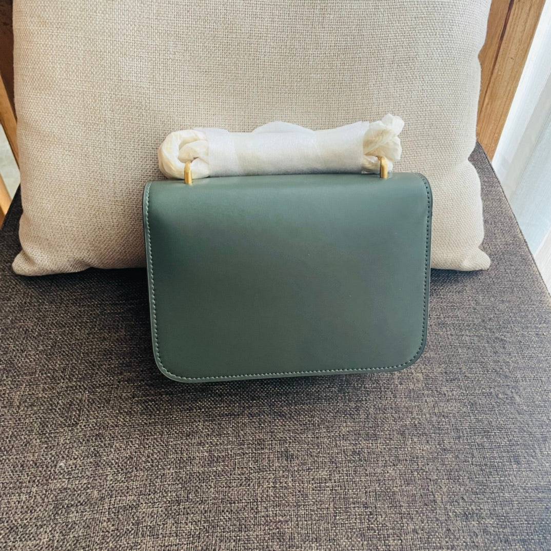 TRIPHOME BOX 18 CUIR DE VEAU VERT DE MER