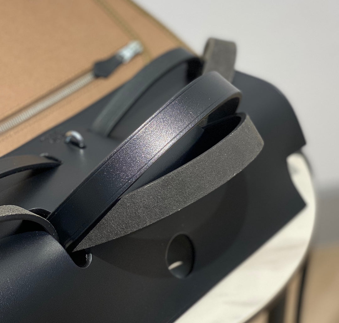 ハーブバッグ 31 トワル ブラウン キャンバス ブラック 牛革