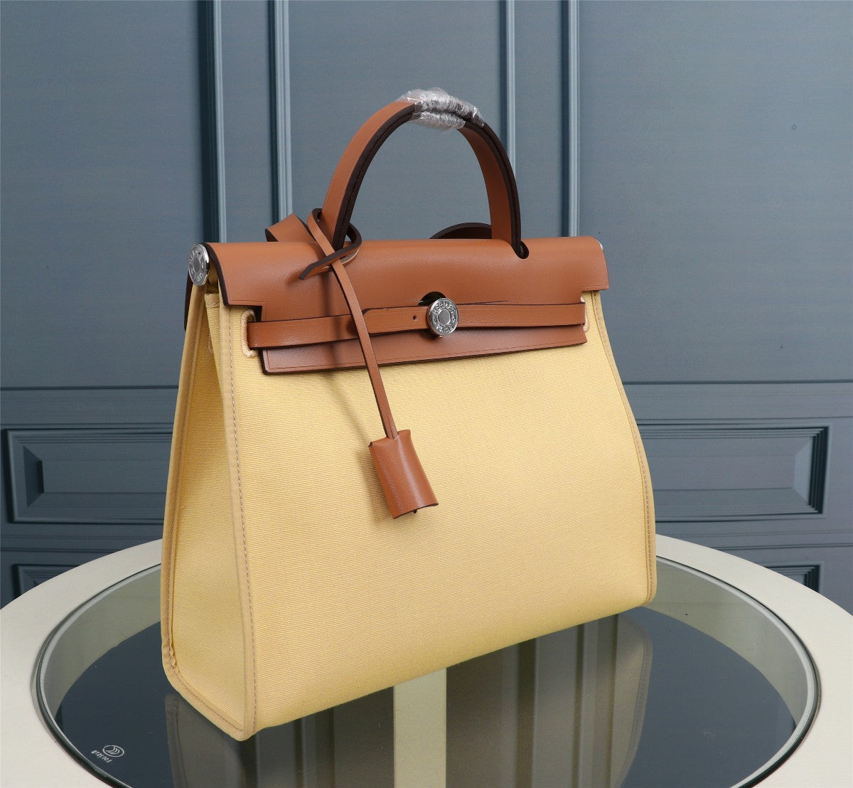 HM HERBAG ZIP 31 TOILE DE LIN ET DE CIDRE