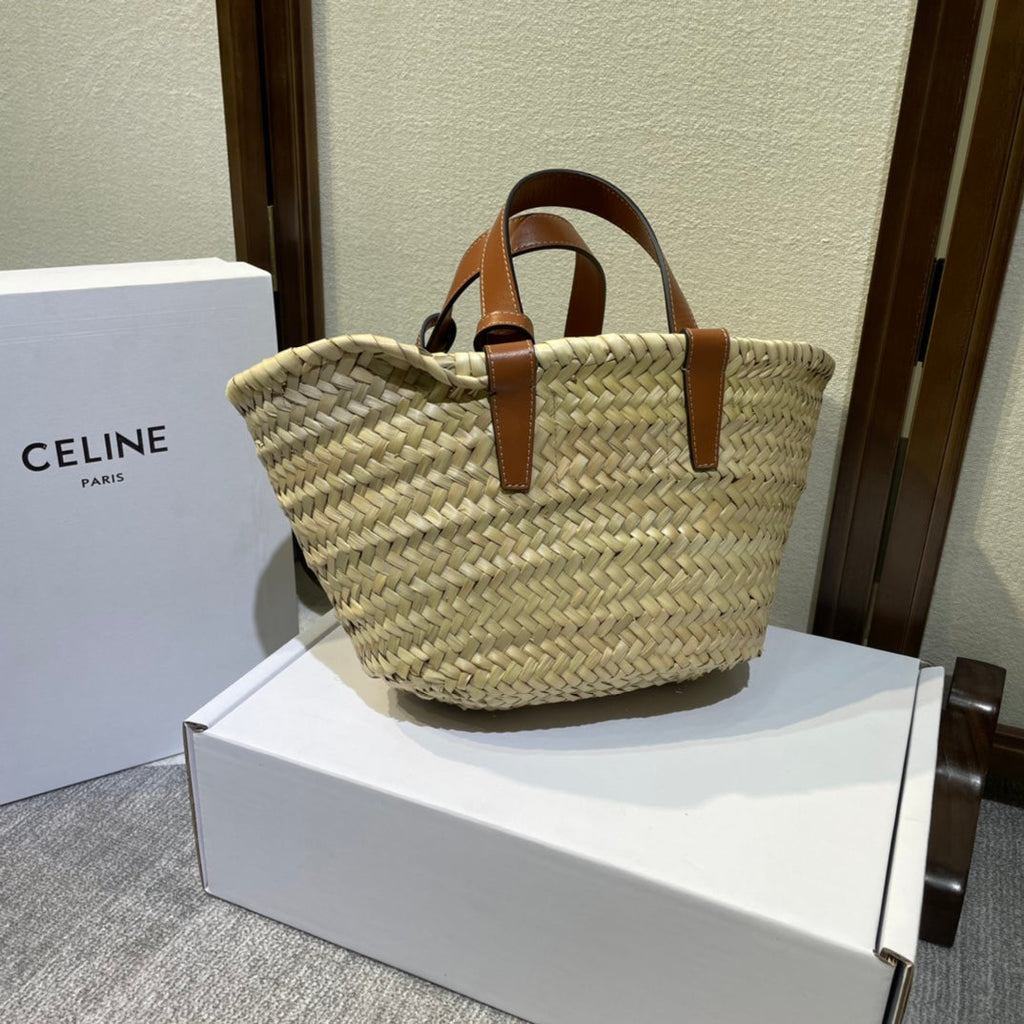 TEEN CLASSIC 20 FEUILLES DE PALMIER ET CUIR DE VEAU BRUN