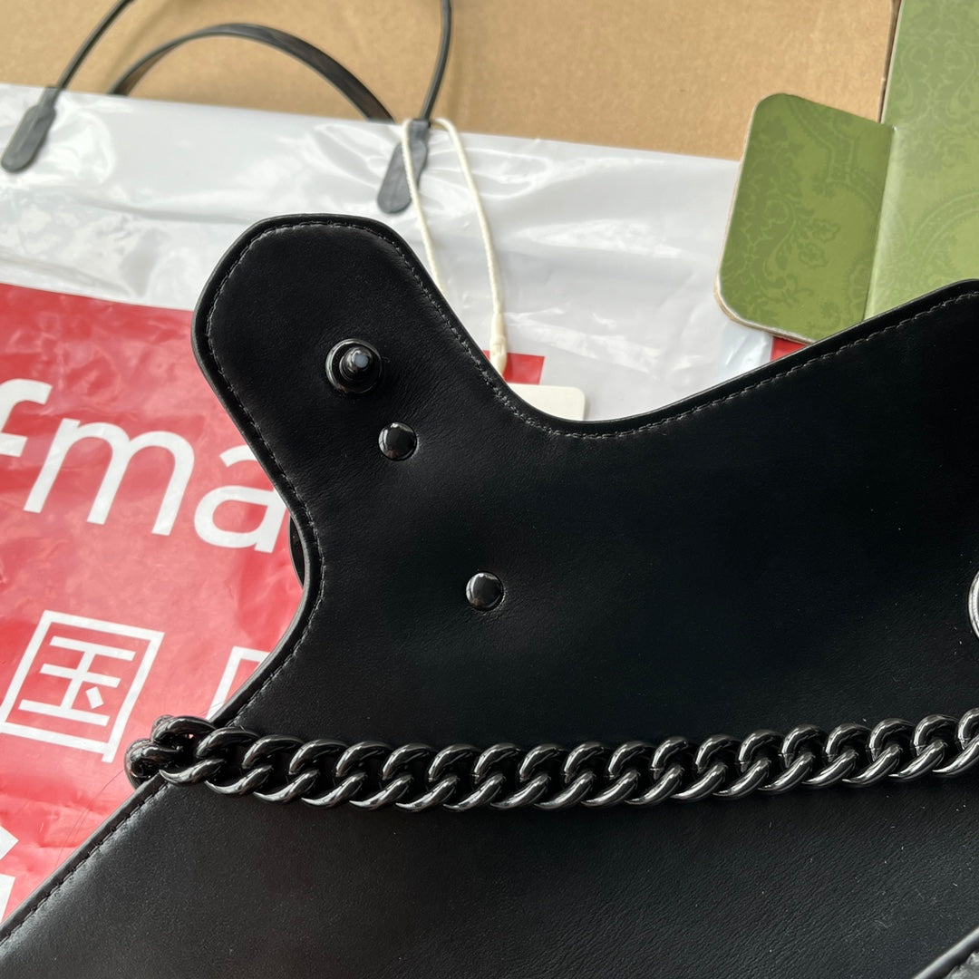 GG MARMONT 26CM TOUT EN CUIR DE VEAU NOIR