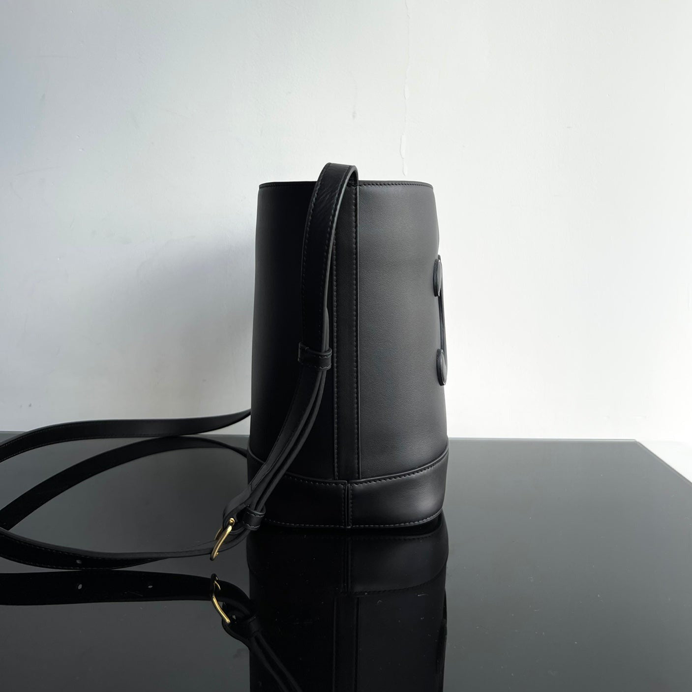 SEAU CUIR TRIOMPHE 24 VEAU NOIR