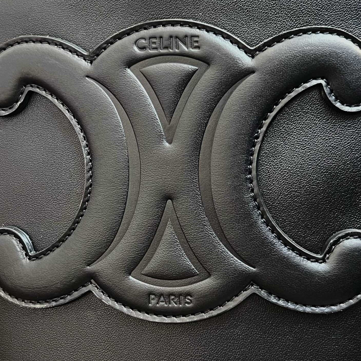 SEAU CUIR TRIOMPHE 24 VEAU NOIR
