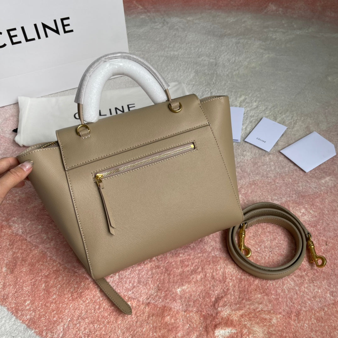 SAC À POISSON 24 CUIR BEIGE CRÈME