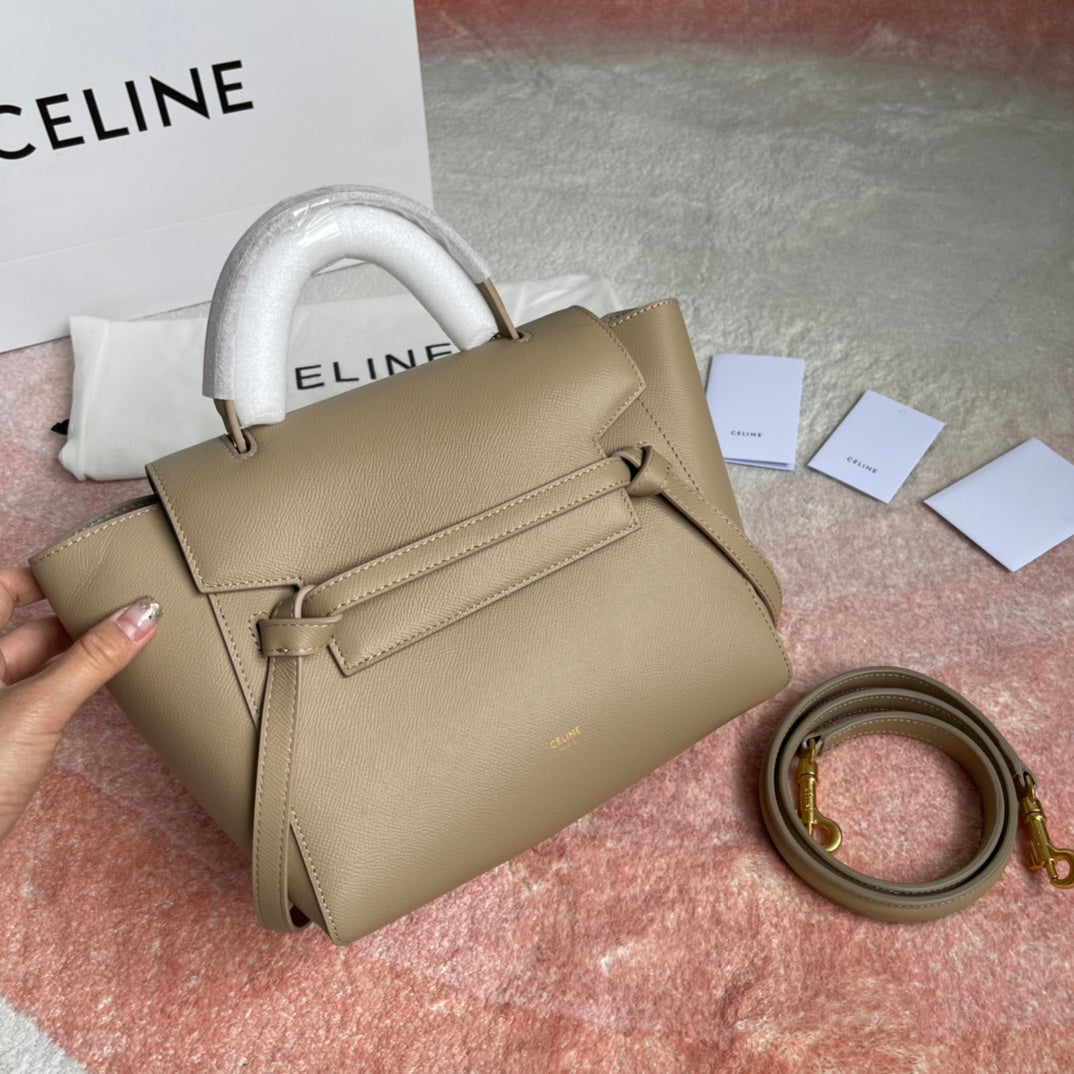 SAC À POISSON 24 CUIR BEIGE CRÈME