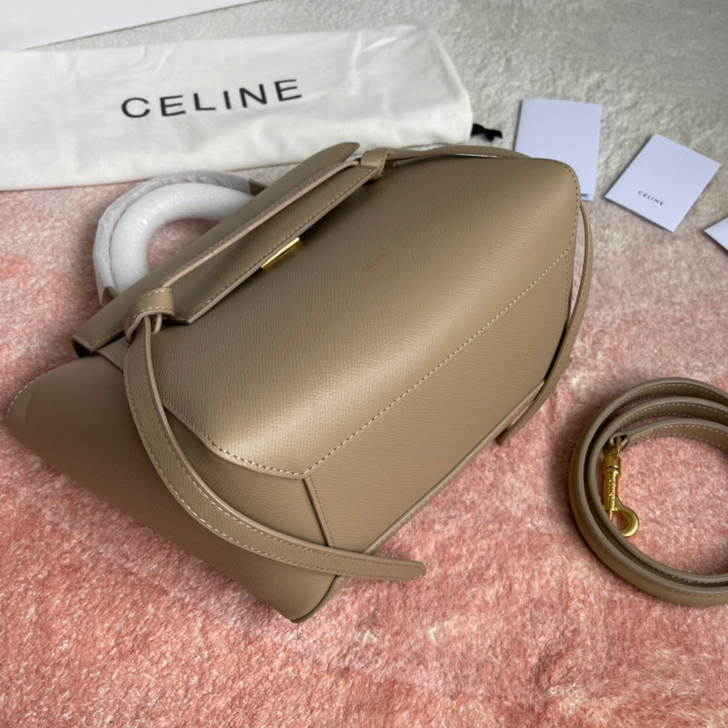 SAC À POISSON 24 CUIR BEIGE CRÈME