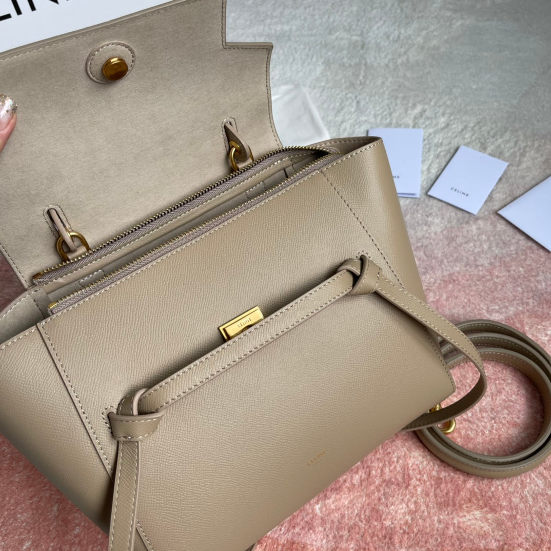 SAC À POISSON 24 CUIR BEIGE CRÈME