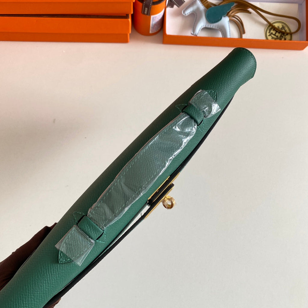 HM ケリーカット 31 カイトケ グリーン エプソムレザー ゴールド金具 229040