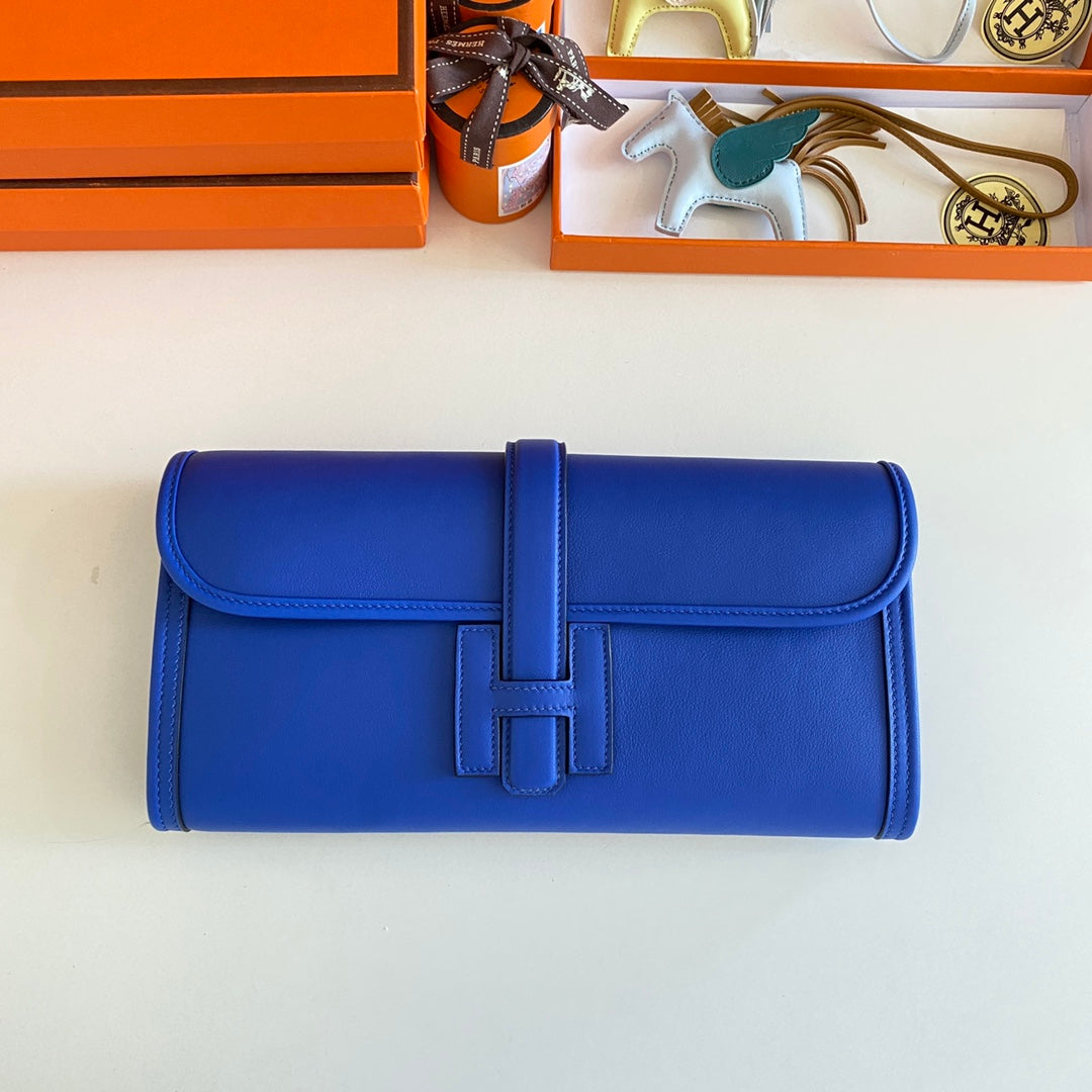 HM JIGE 29 CUIR DE VEAU SWIFT BLEU COBALT 229026