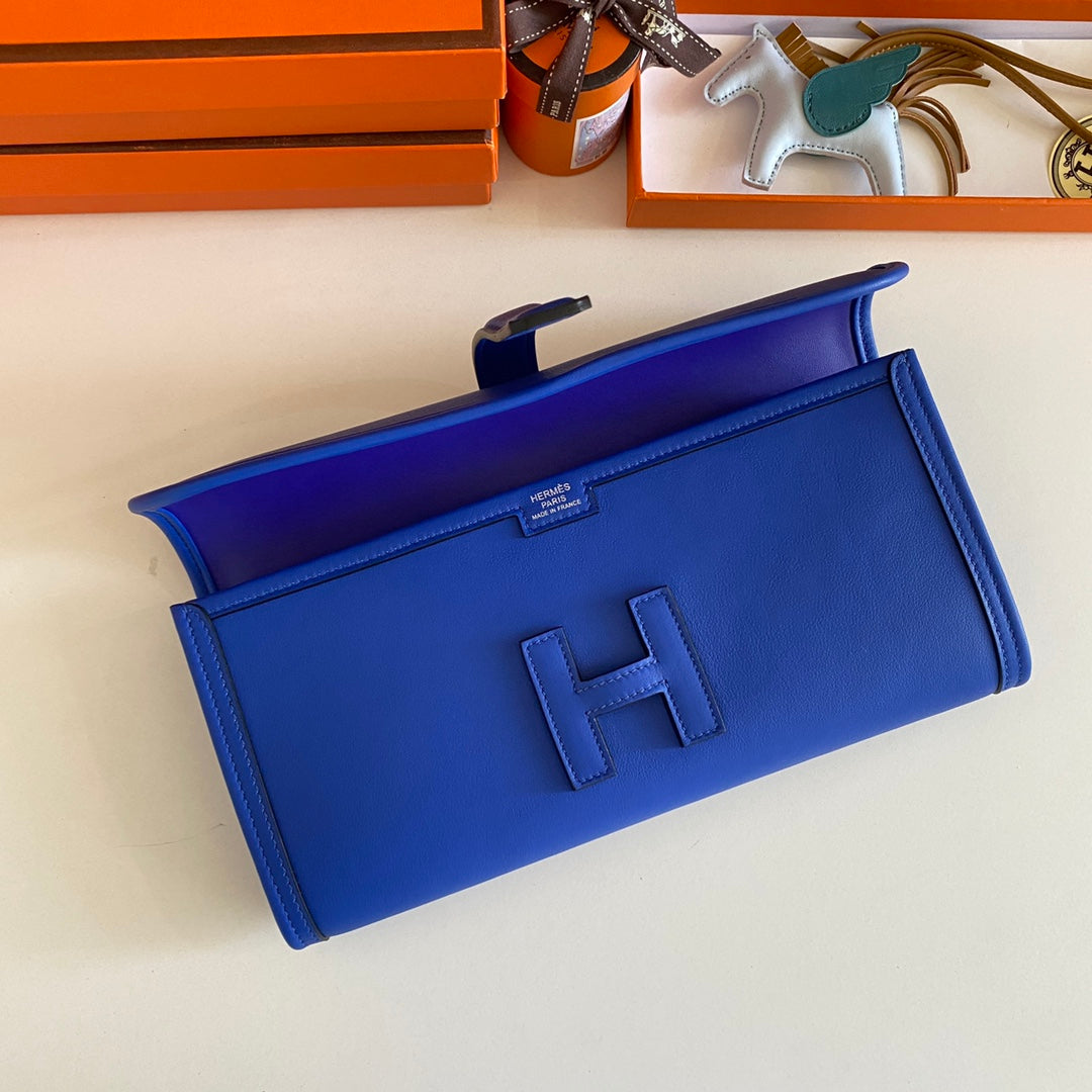 HM JIGE 29 CUIR DE VEAU SWIFT BLEU COBALT 229026