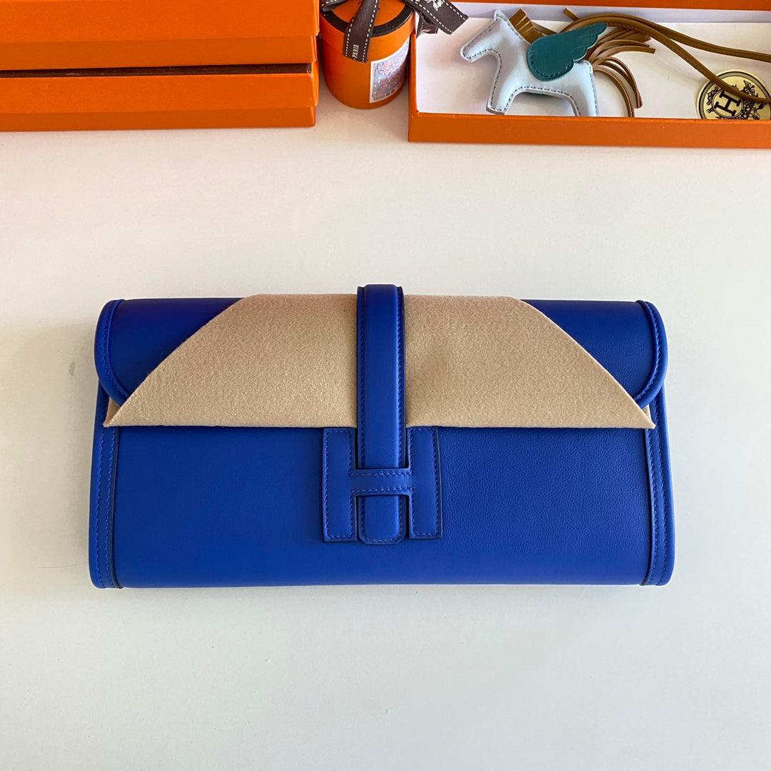 HM JIGE 29 CUIR DE VEAU SWIFT BLEU COBALT 229026