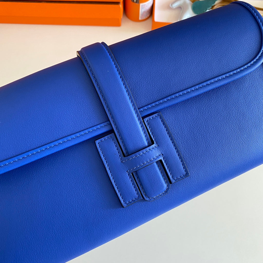 HM JIGE 29 CUIR DE VEAU SWIFT BLEU COBALT 229026