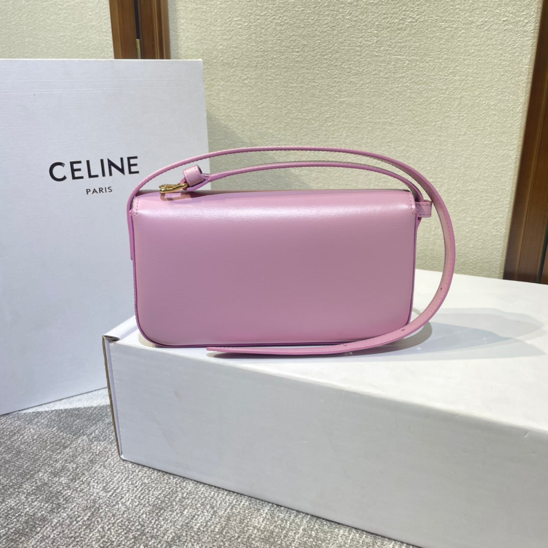 CLASSIC TRIOMPHE 20 CUIR DE VEAU ROSE ACIER DORÉ