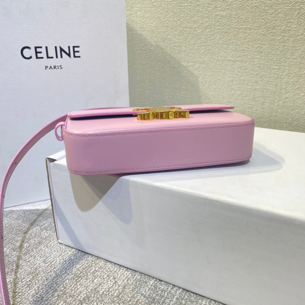 CLASSIC TRIOMPHE 20 CUIR DE VEAU ROSE ACIER DORÉ
