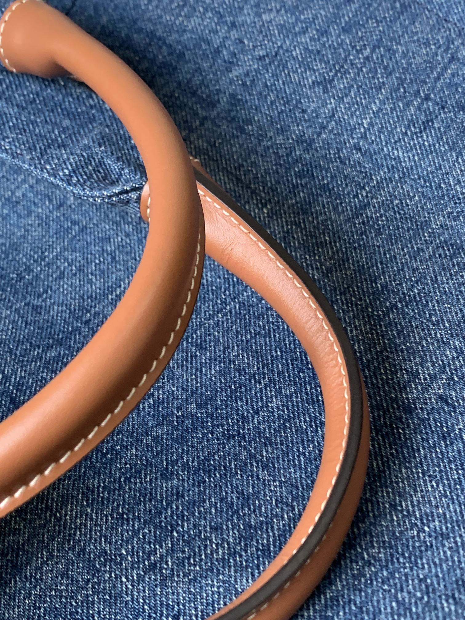 LARGE CABAS THAIS 41 IN BLUE DENIM
