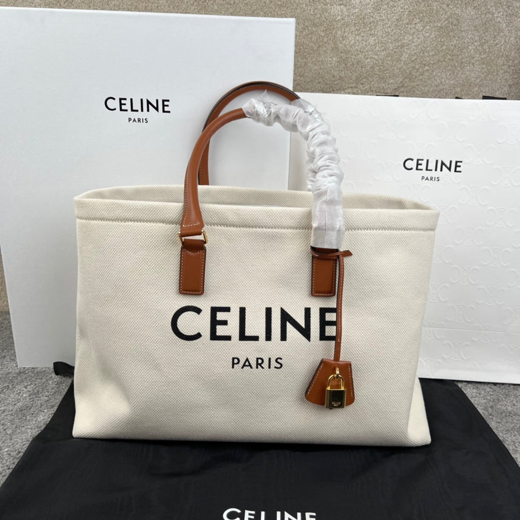 CABAS 44 SAC CABAS BLANC EN TOILE IMPRIMÉE