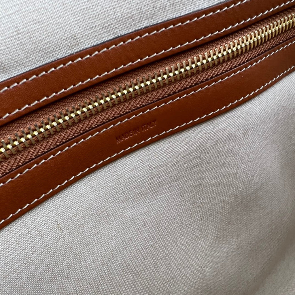 CABAS 44 SAC CABAS BLANC EN TOILE IMPRIMÉE