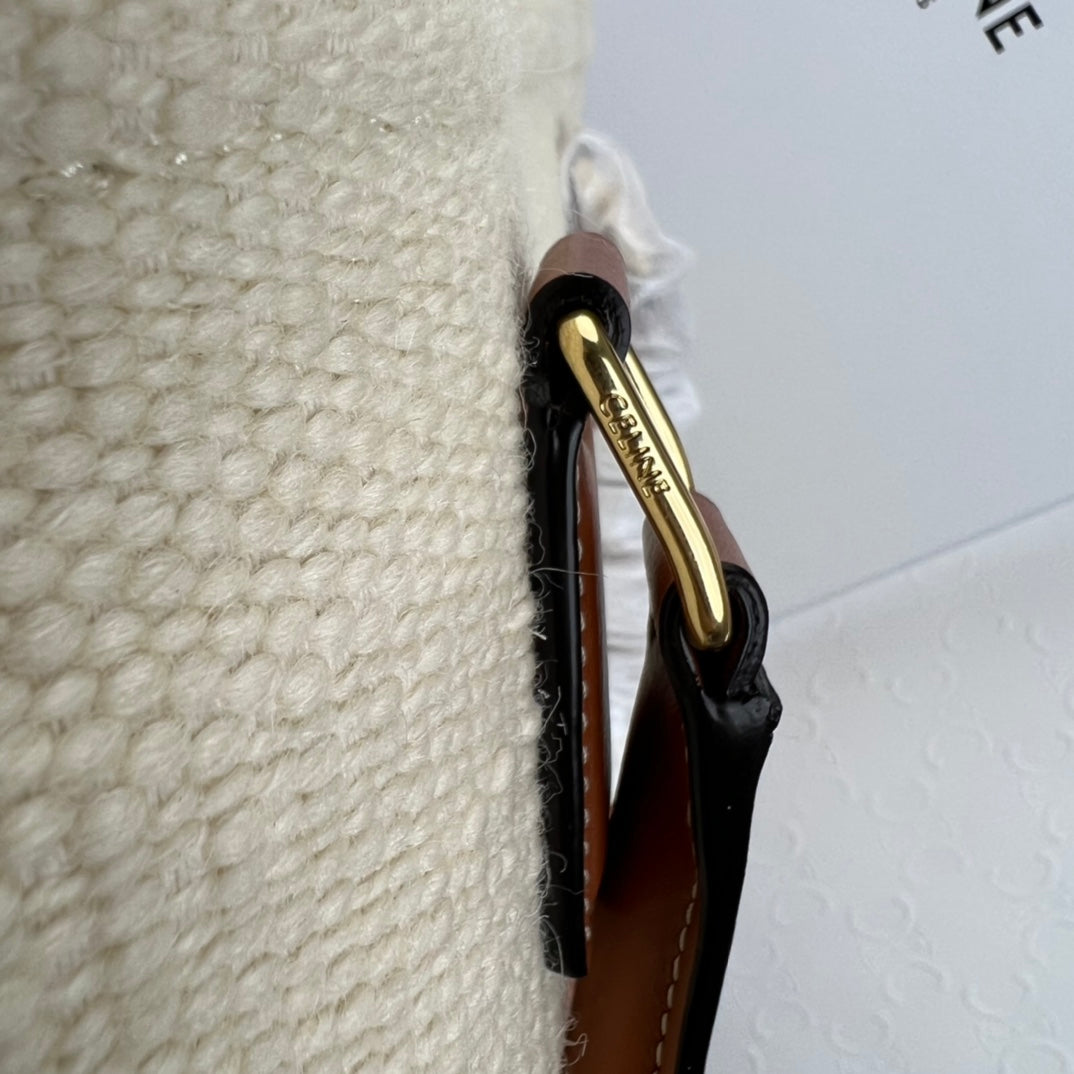 CABAS 44 TOTE EN TOILE IMPRIMÉE BLANC JAUNE