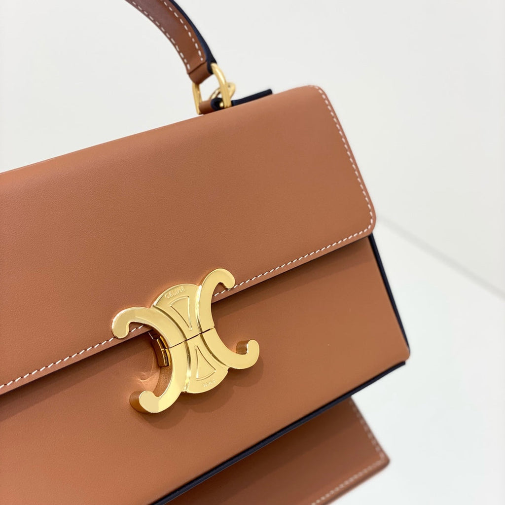 BOX TRIOMPHE 22 CUIR DE VEAU NATUREL TAN