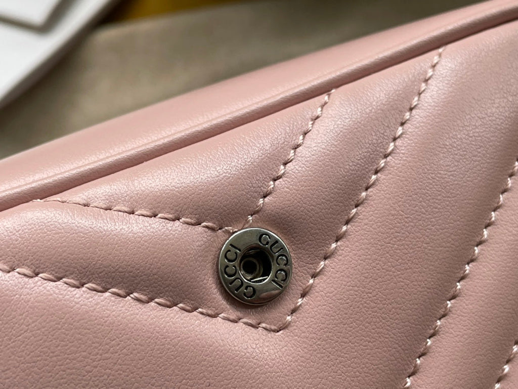 MINI SAC À MAIN MARMONT 16 EN CUIR DE VEAU ROSE CLAIR