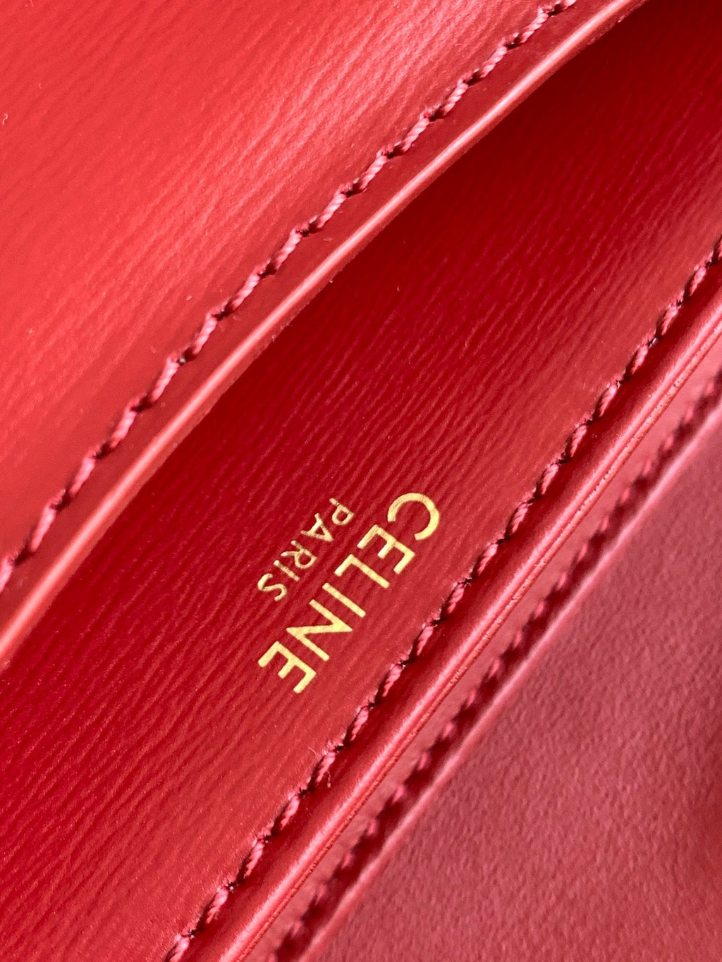 TEEN BESACE TRIOMPHE 18.5 DARK RED CALFSKIN WITH CHAIN