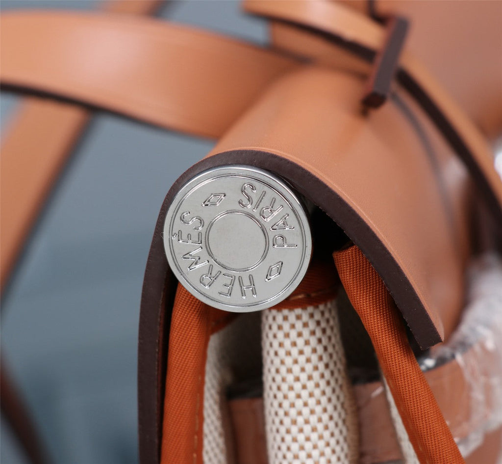 HM HERBAG ZIP 31 CUIR DE VEAU BLANC CIDRE ET CRÈME