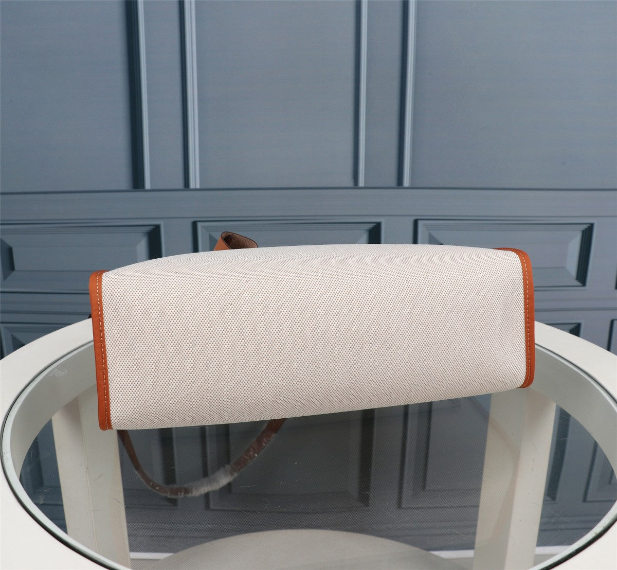 HM HERBAG ZIP 31 CUIR DE VEAU BLANC CIDRE ET CRÈME