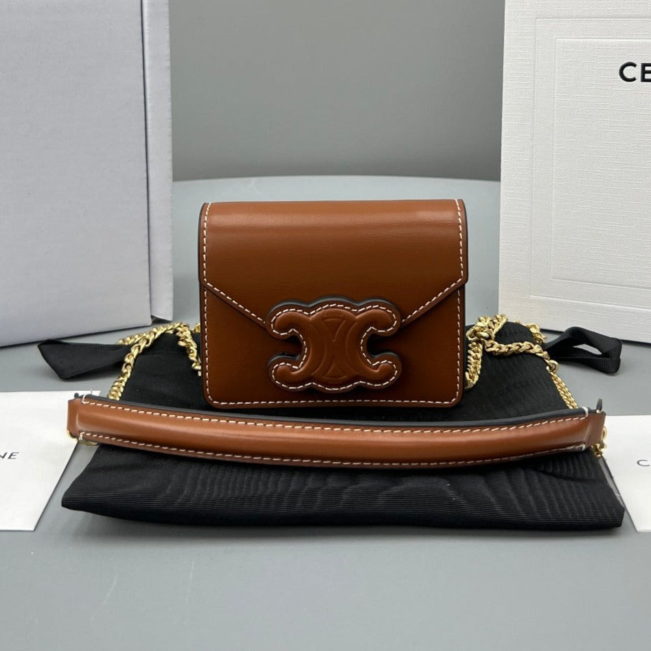 CUIR TRIPHOME 11 CUIR DE VEAU MARRON CANNELLE