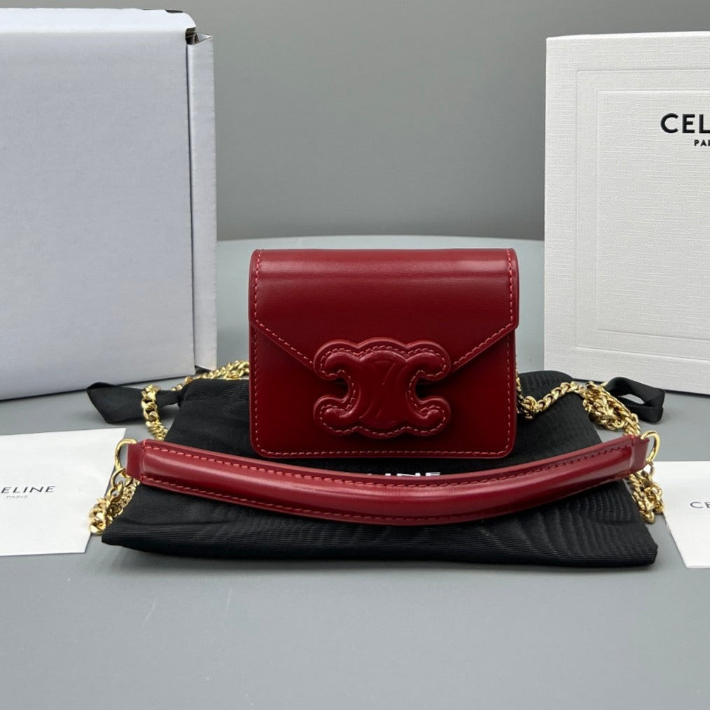 CUIR TRIPHOME 11 VEAU ROUGE CERISE
