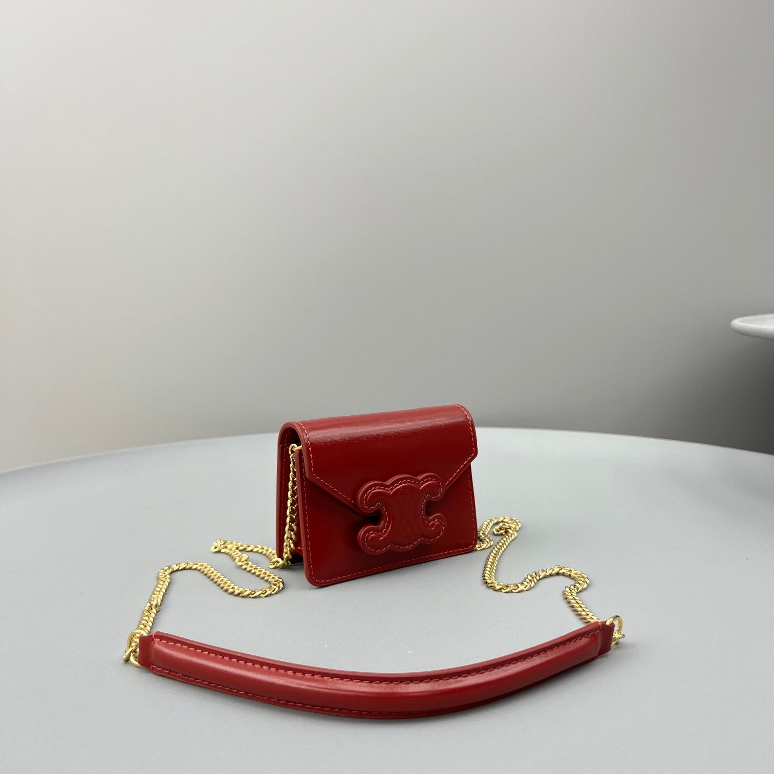 CUIR TRIPHOME 11 VEAU ROUGE CERISE