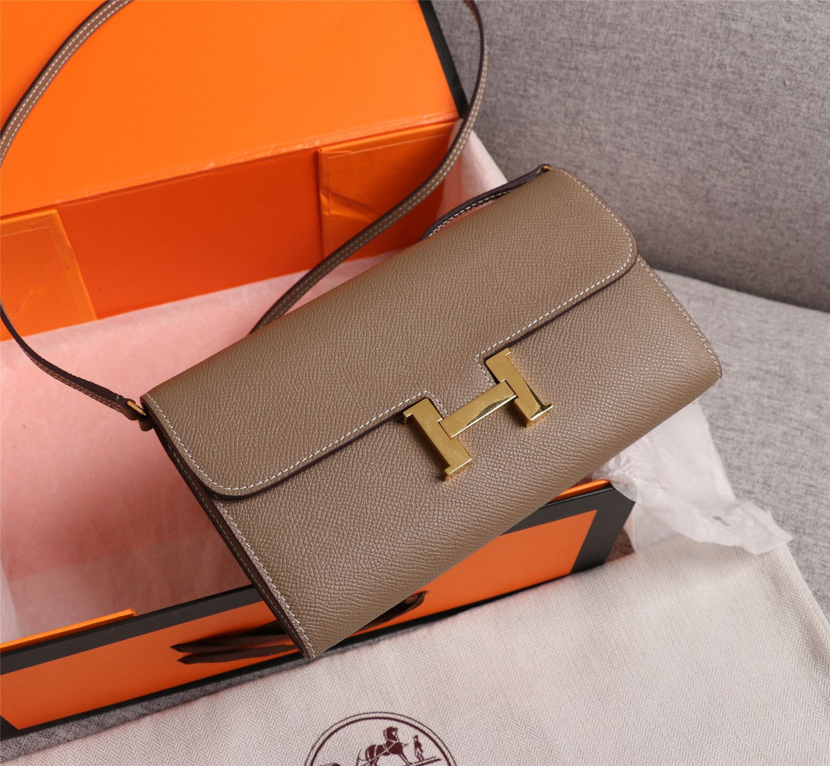 SACS HM CONSTANCE DAKANG 20,5 CARAMEL EPSOM