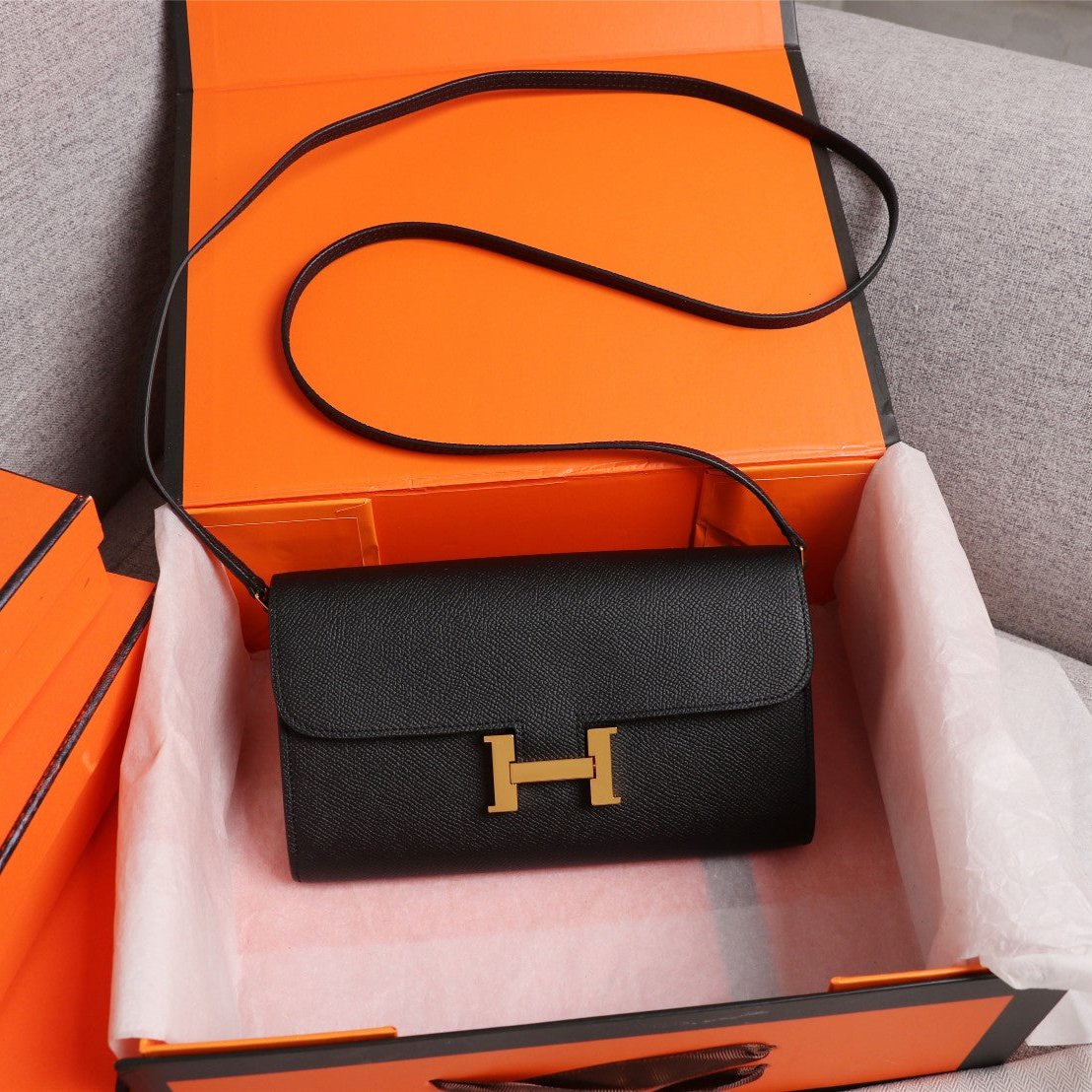 SACS HM CONSTANCE DAKANG 20.5 NOIR EPSOM