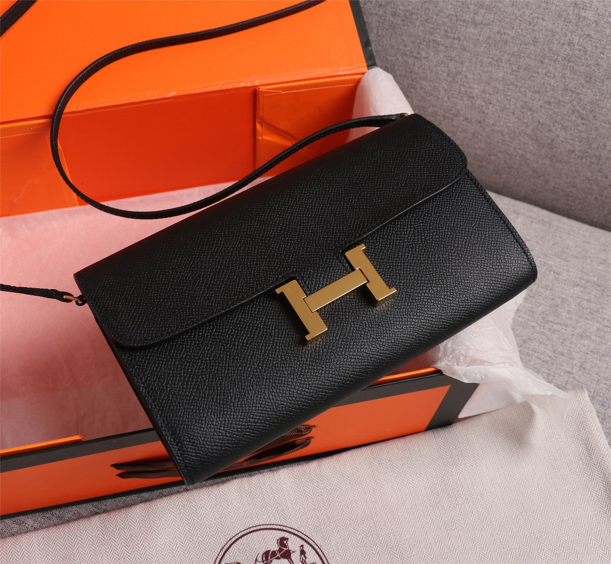 SACS HM CONSTANCE DAKANG 20.5 NOIR EPSOM