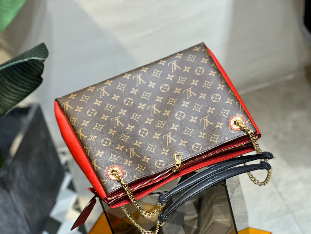SURENE MM 36CM BROWN RED MONOGRAM CANVAS