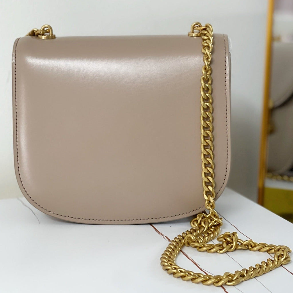 SAC DE SELLE TRIPHOME 19 EN CUIR DE VEAU VIOLET ORCHIDÉE