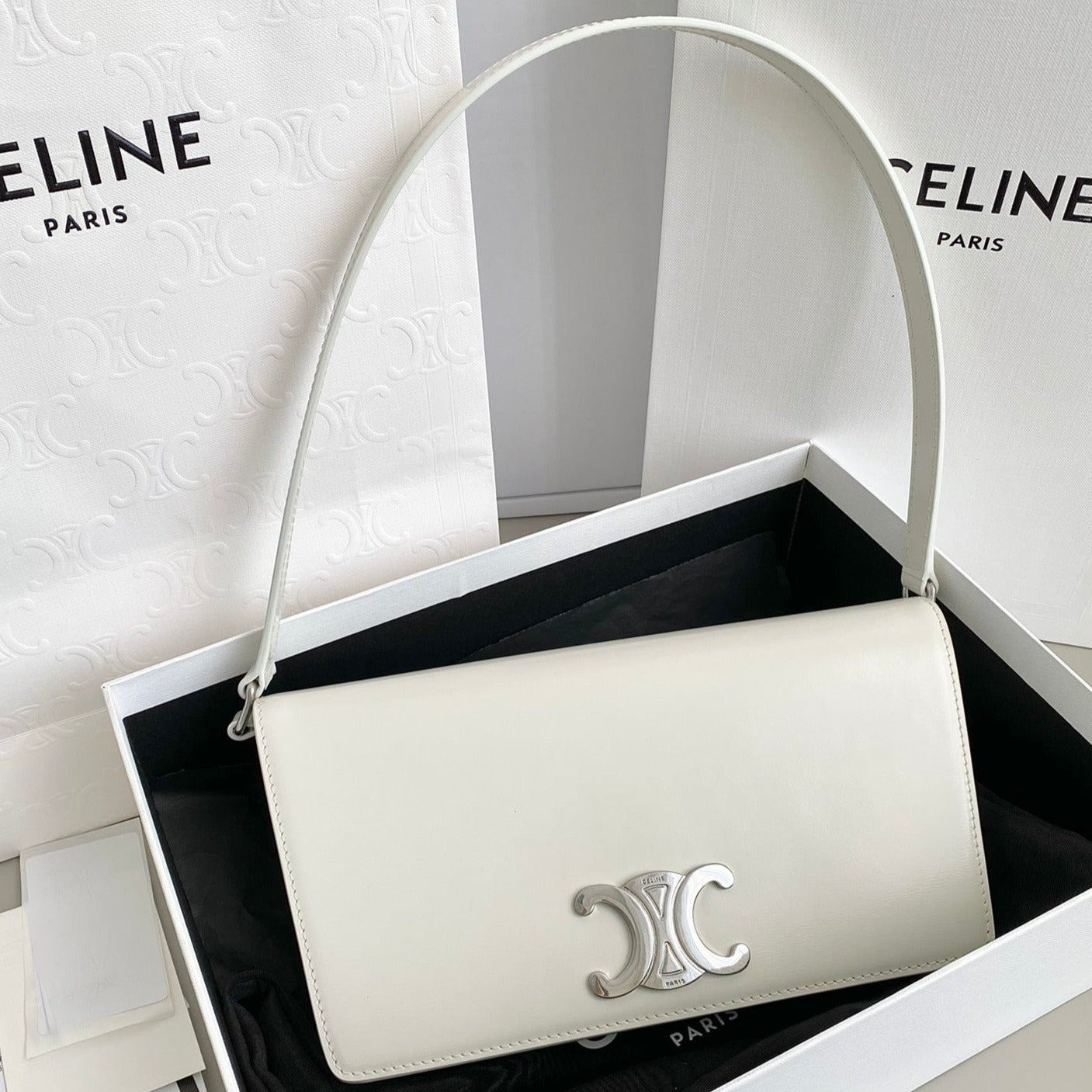 TRAPÈZE AISSELLE TRIPHOME 26 CUIR DE VEAU BLANC