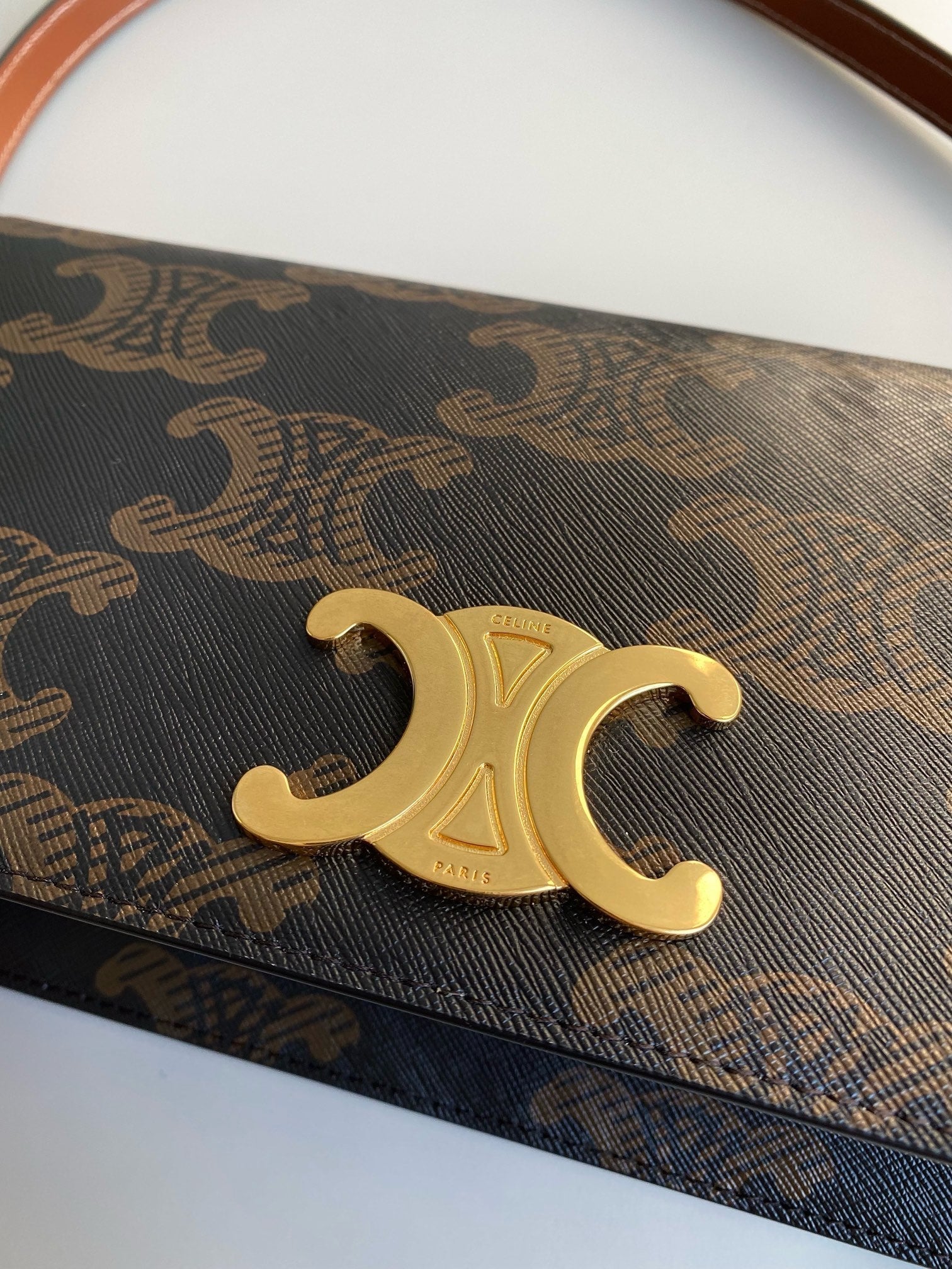 TRAPÈZE AISSELLE TRIPHOME 26 CUIR DE VEAU MOTIF NOIR