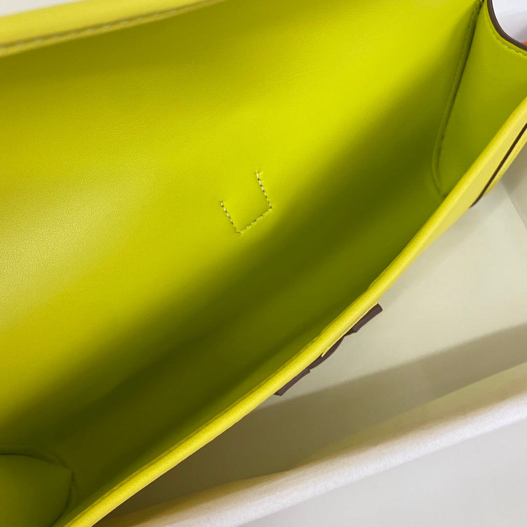 HM JIGE 29 CUIR DE VEAU SWIFT JAUNE CITRON 229025