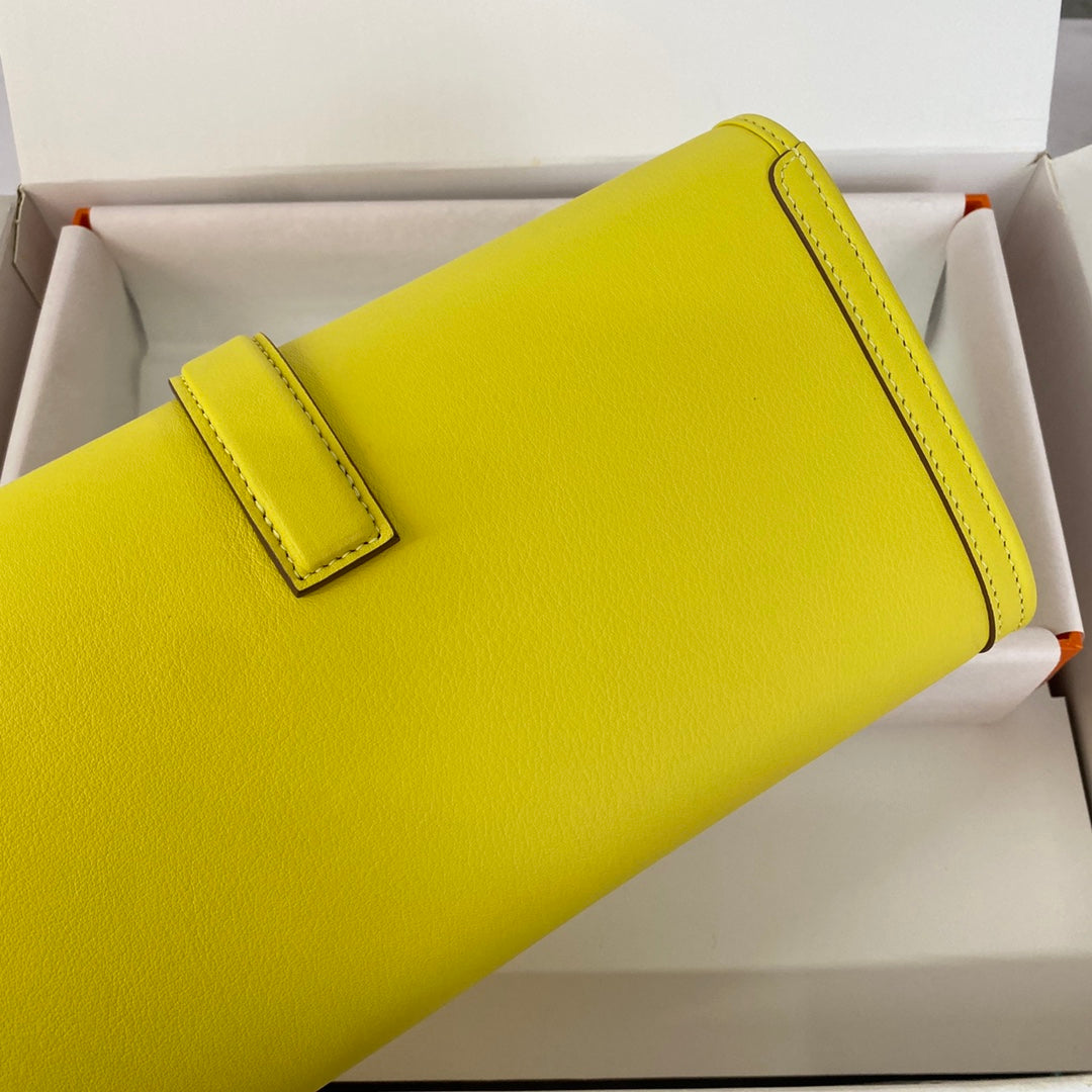 HM JIGE 29 CUIR DE VEAU SWIFT JAUNE CITRON 229025