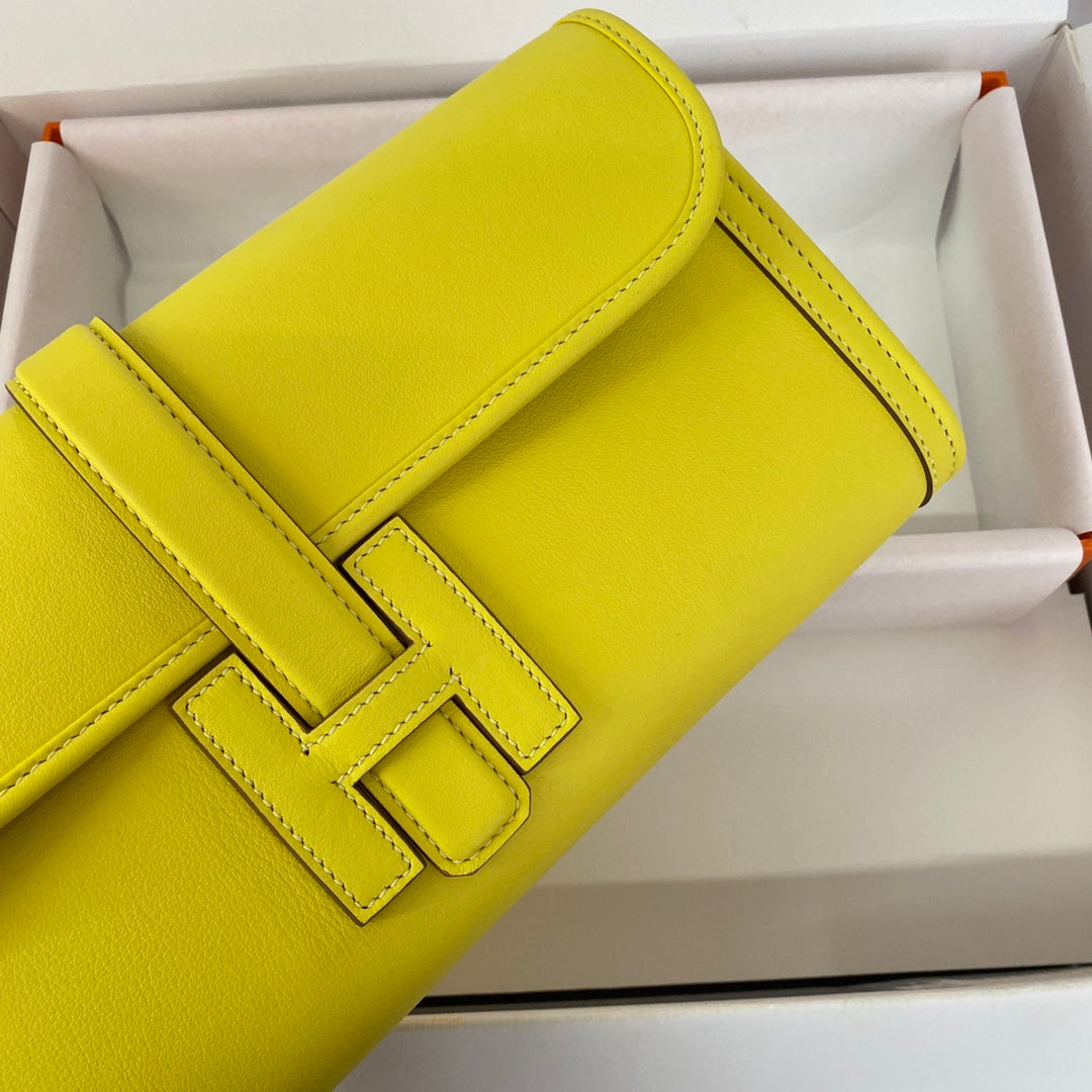 HM JIGE 29 CUIR DE VEAU SWIFT JAUNE CITRON 229025