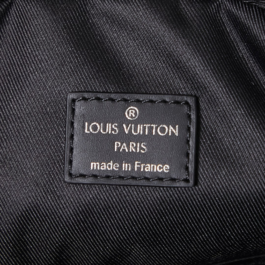 SAC À BANDOULIÈRE AVENUE 31 EN TOILE DAMIER GRAPHITE NOIRE