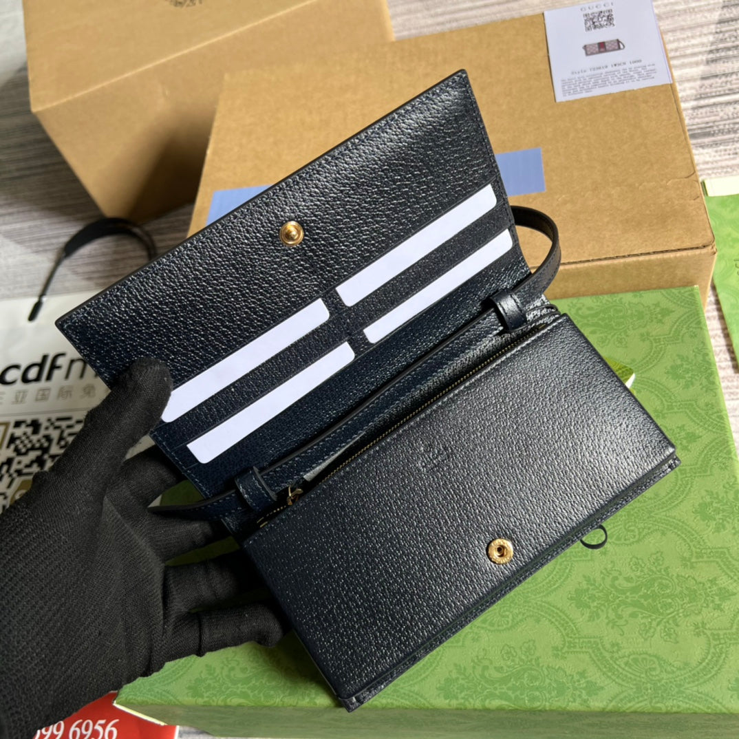 MINI SAC 19 OPHIDIA EN CUIR DE VEAU NOIR ET TOILE BEIGE