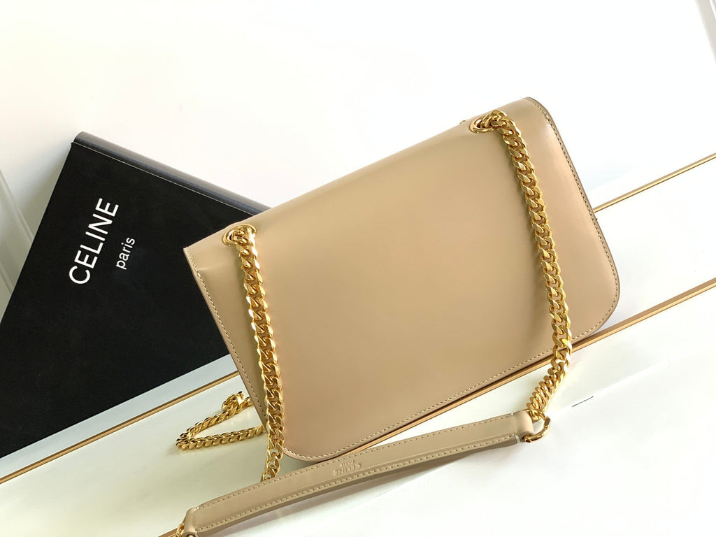 CADRE TRIOMPHE 23 CUIR DE VEAU BEIGE CRÈME