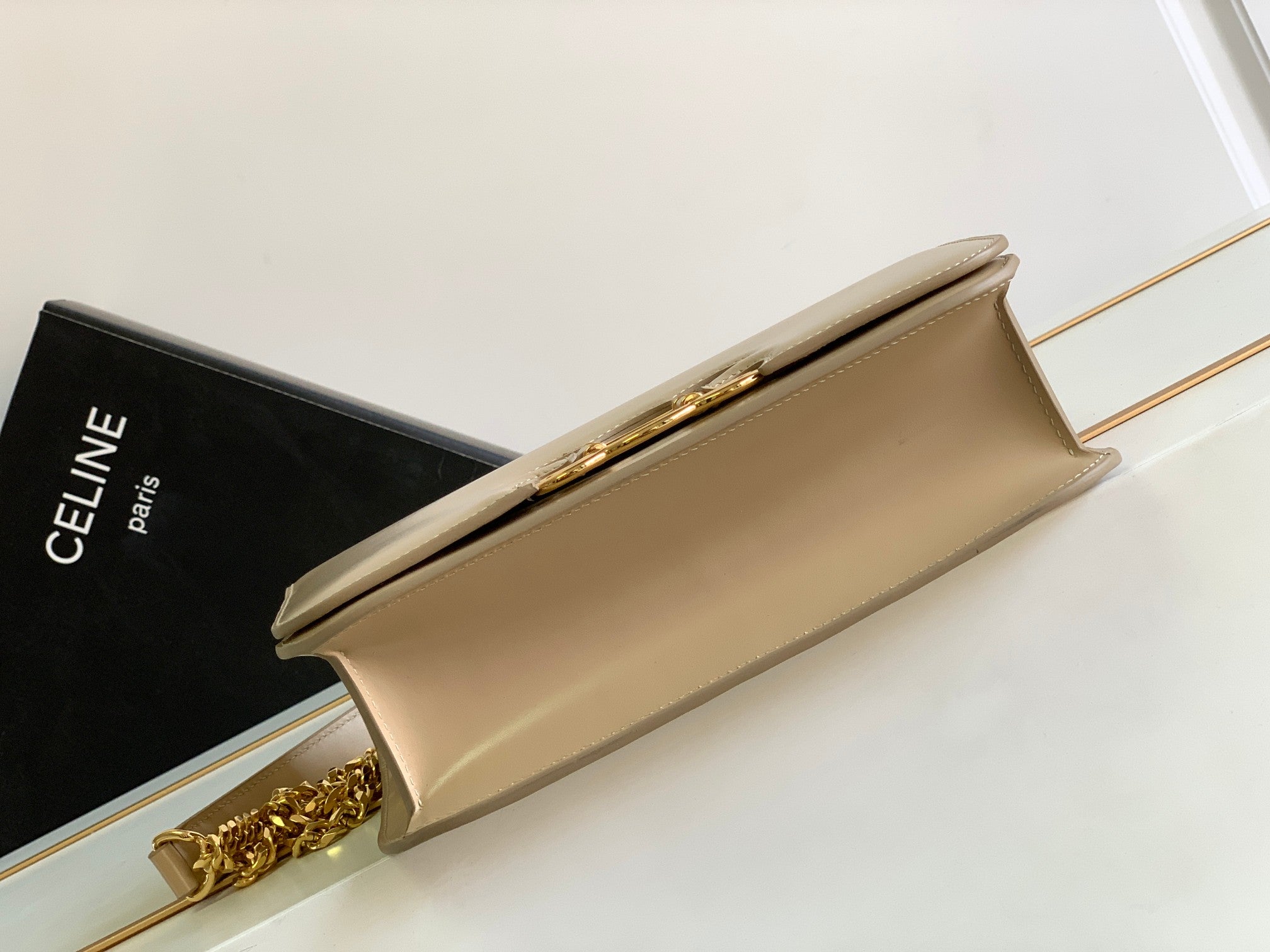 CADRE TRIOMPHE 23 CUIR DE VEAU BEIGE CRÈME