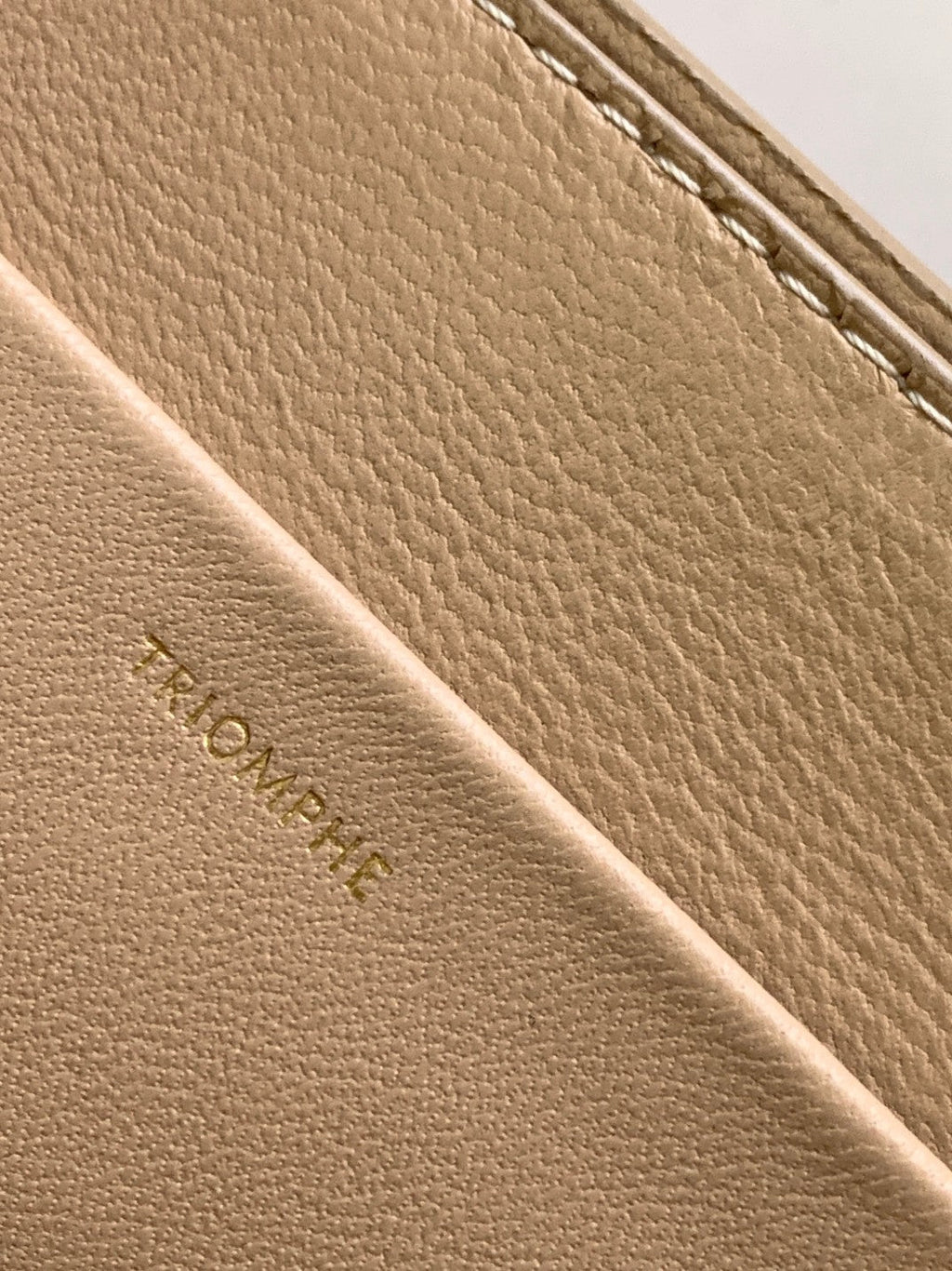 CADRE TRIOMPHE 23 CUIR DE VEAU BEIGE CRÈME