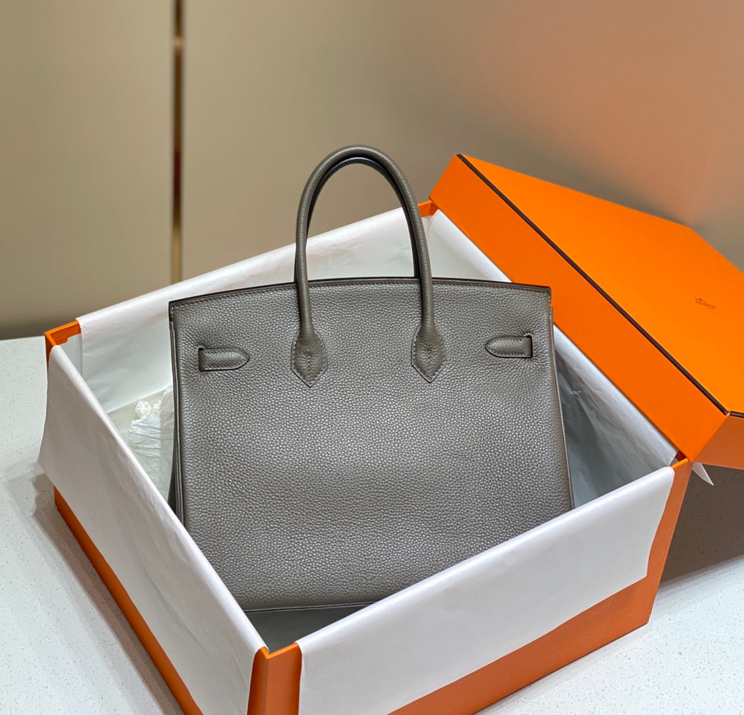 HM バーキン 35cm ダークグレー トゴレザー ゴールド金具