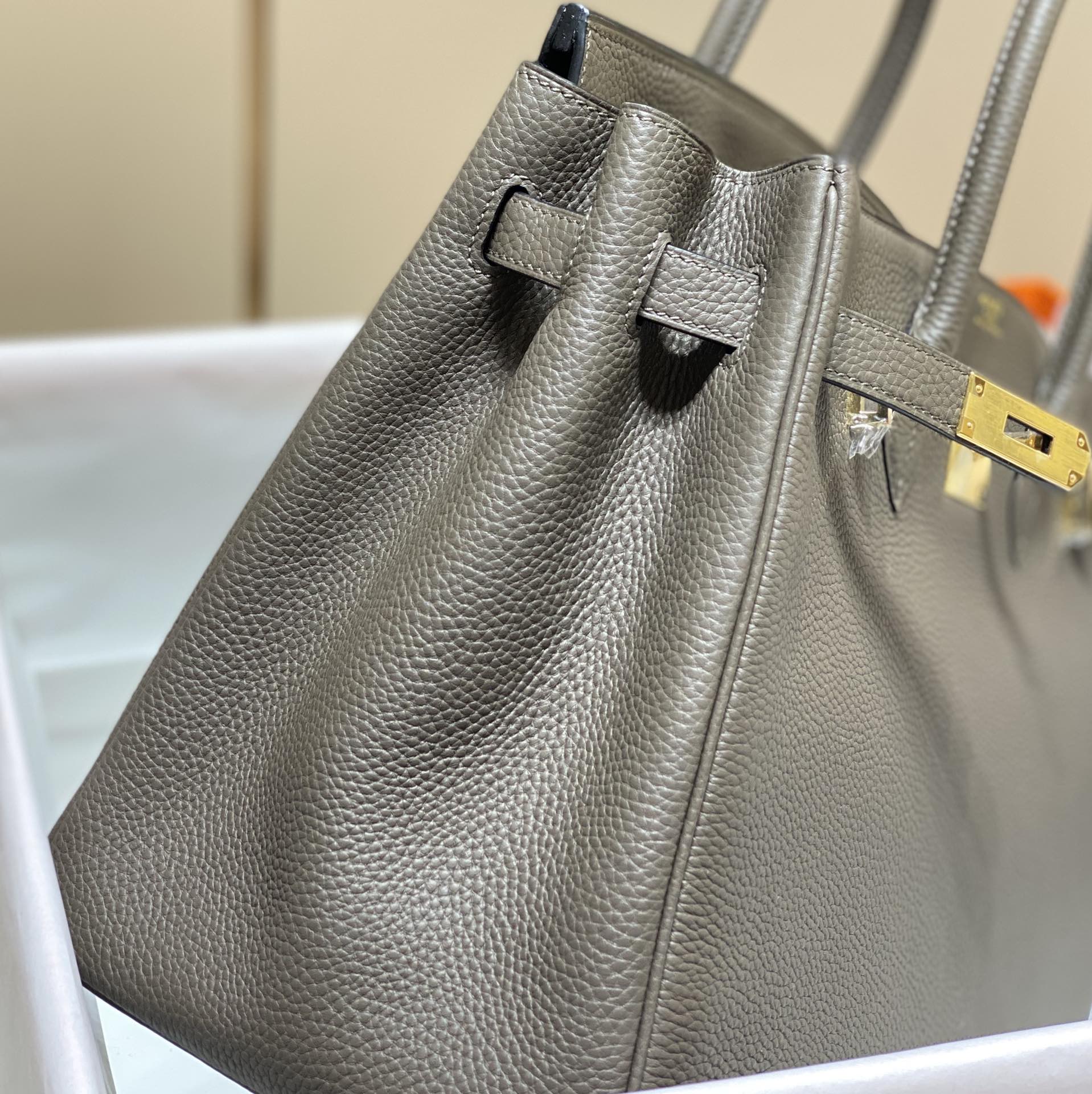 HM バーキン 35cm ダークグレー トゴレザー ゴールド金具