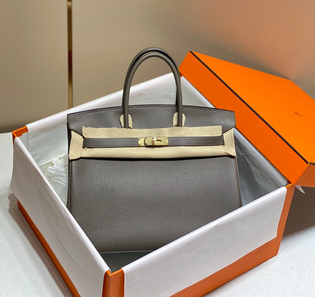 HM バーキン 35cm ダークグレー トゴレザー ゴールド金具