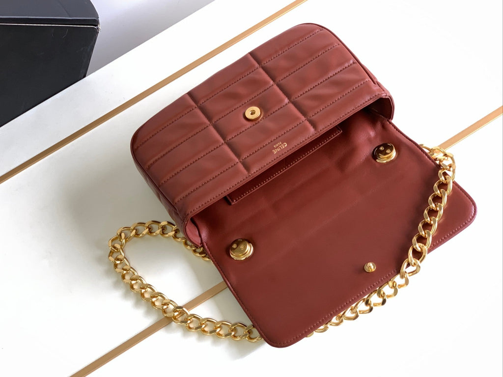 CADRE TRIOMPHE 24 CUIR DE VEAU ROUGE BRIQUE