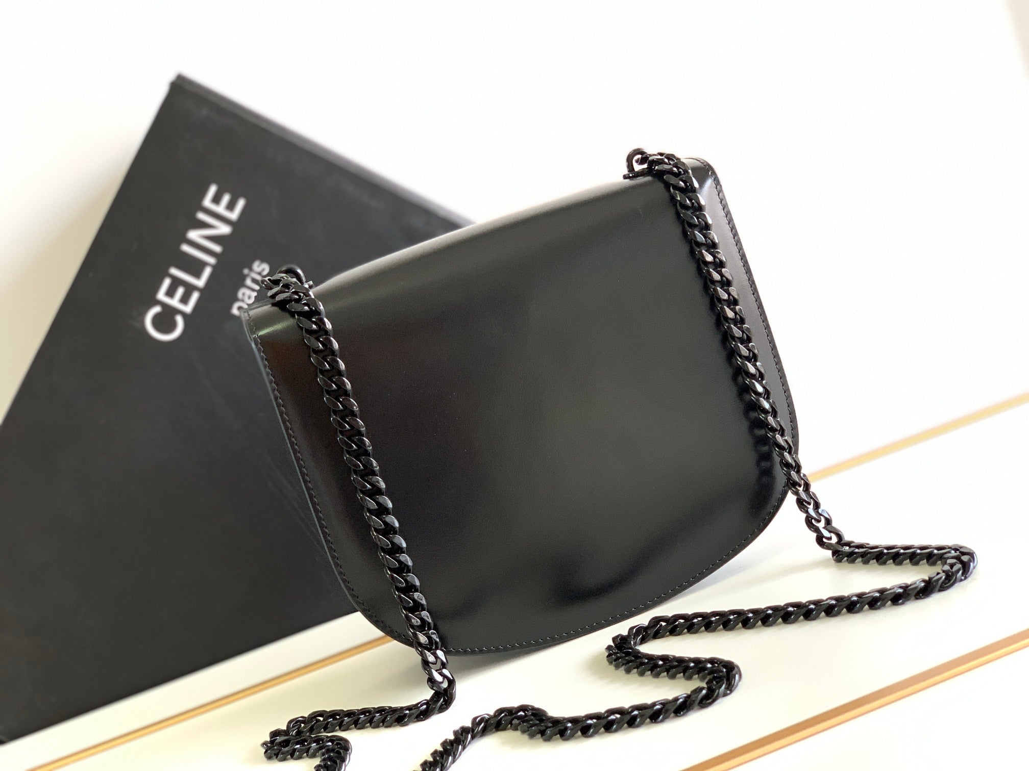 TEEN BESACE TRIOMPHE 18.5 TOUT CUIR DE VEAU NOIR